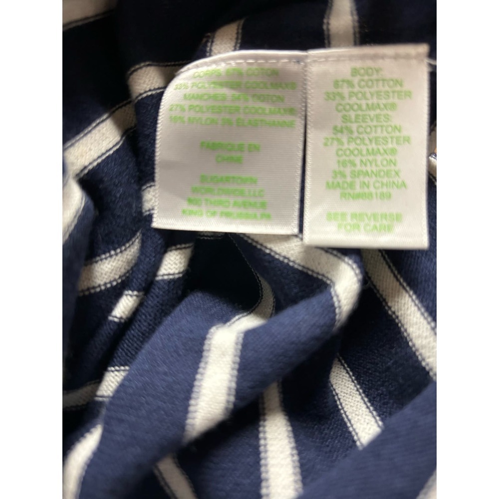 Lilly Pulitzer nautical striped dolman fitted 3/4 length sleeves top size XXS - Picture 10 of 10